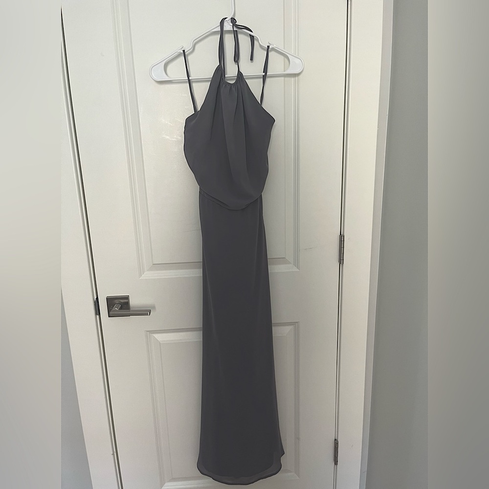 Gray Formal / Bridesmaid / Prom Dress